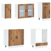 vidaXL Set de dulapuri de bucătărie 8 piese &bdquo;Kalmar&rdquo; Lemn vechi lemn