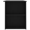 vidaXL Birou, negru, 110 x 60 x 73 cm, lemn prelucrat