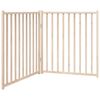 vidaXL Poartă pentru c&acirc;ini pliabilă, 2 panouri, 160 cm, lemn de brad