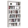 vidaXL Bibliotecă/Separator cameră, alb, 100x30x200 cm, lemn masiv pin