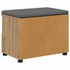vidaXL Bancă pentru hol cu pernă Stejar Artizanal 60 x 38 x 46 cm