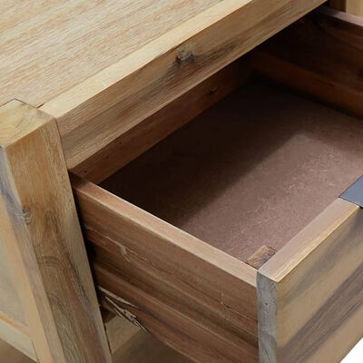 vidaXL Noptieră cu sertar, 40x30x48 cm, lemn masiv de acacia