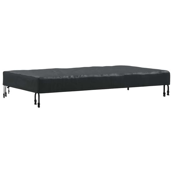 vidaXL Copertă pentru masă Simplu Negru 122 x 72 x 15 cm țesătură