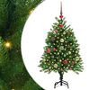 vidaXL Brad de Crăciun cu 150 LED cu suport Verde 120 cm PE