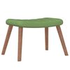 vidaXL Scaun de relaxare cu taburet, verde deschis, catifea