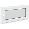 vidaXL Fereastră pentru subsol RISOR 100 x 50 cm PVC și Sticlă Alb