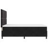 vidaXL Pat cu arcuri cu saltea cu headboard Negru 140 x 200 cm Catifea
