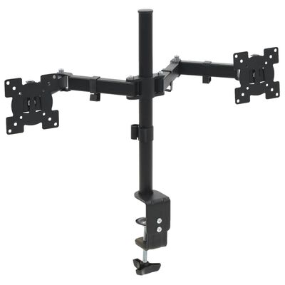 vidaXL Suport monitor 32", cu două brațe, înălțime reglabilă