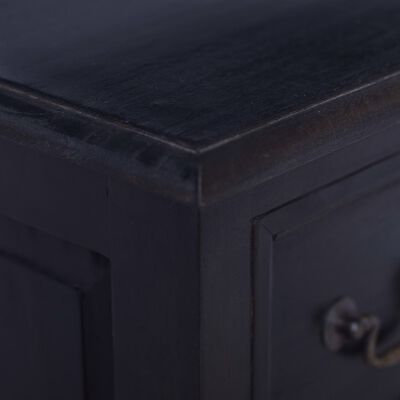 vidaXL Comodă cu sertare,negru deschis cafeniu lemn masiv de mahon