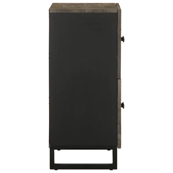 vidaXL Bufetă neagră 60x33x75 cm lemn masiv de mango