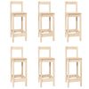 vidaXL Set mobilier de bar, 7 piese, lemn masiv de pin
