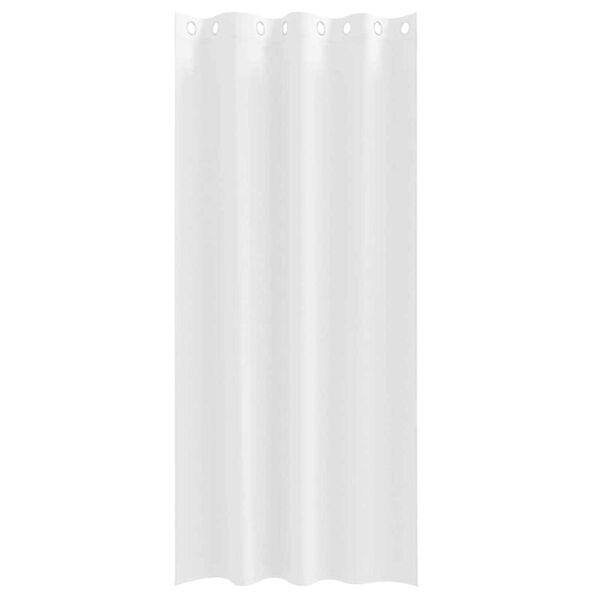 vidaXL Perdele Opaque cu Inel 2 pcs Alb pur 245 x 140 cm Poliester
