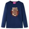 vidaXL Tricou pentru copii cu m&acirc;neci lungi, bleumarin 92
