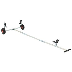 vidaXL Remorcă de barcă ajustabilă cu pneuri pneumatice 200 kg Load