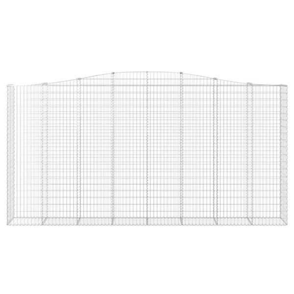 vidaXL Coșuri gabion arcuite, 5 buc 400x50x200/220 cm, fier galvanizat