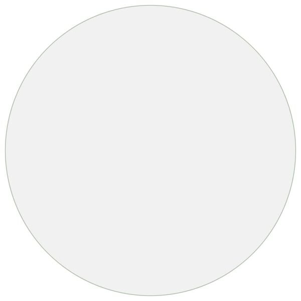 vidaXL Folie de protecție masă, transparent, &Oslash; 100 cm, PVC, 1,6 mm