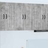 vidaXL Dulap de bucătărie Kalmar 2 pcs Gri din beton 30 x 31 x 80 cm