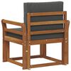 vidaXL Canapea de exterior Lemn de acacia solid și poliester natural