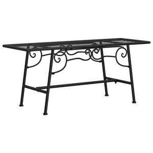 vidaXL Bancă de copac, negru, 110 cm, oțel