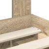 vidaXL Cadru de pat cu headboard Sonoma 180 x 200 cm Lemn de pin masiv
