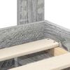 vidaXL Cadru de pat cu saltea Gri Sonoma 90 x 200 cm Lemn de pin masiv