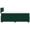 vidaXL Pat box spring cu saltea, verde &icirc;nchis, 120x200 cm, catifea