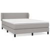 vidaXL Pat continental, gri deschis, 140x200 cm, material textil
