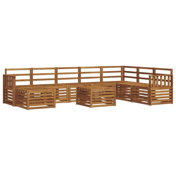 vidaXL Seturi de canapele natural Lemn Solid de Acacia