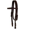 vidaXL Șa Western, căpăstru & pieptar, piele naturală, 17", maro