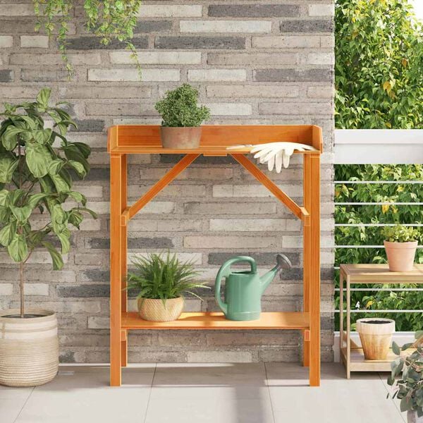 vidaXL Suporturi pentru plante Maro 75 x 40 x 90 cm Lemn masiv de pin