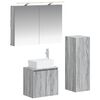 vidaXL Set de mobilier pentru baie 4 buc. Sonoma gri