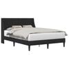 vidaXL Cadru de pat cu headboard Negru 140 x 200 cm Catifea