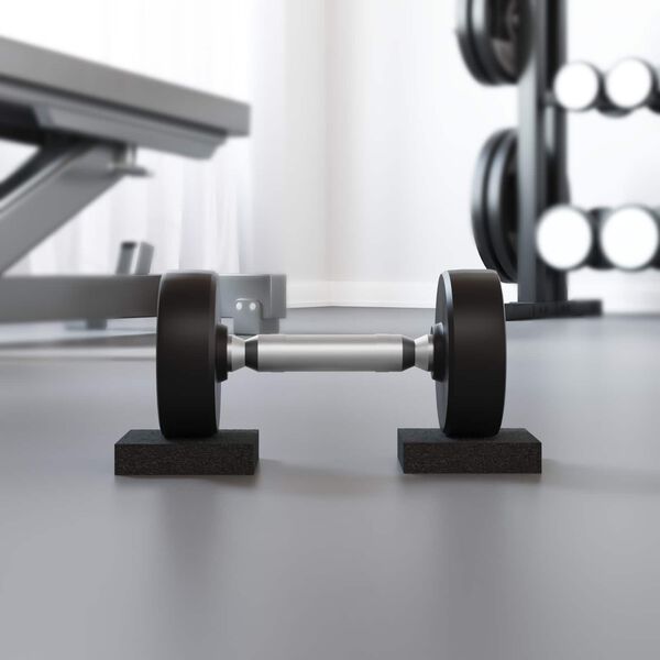 vidaXL Pad de Cauciuc Negru Cauciuc