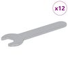 vidaXL Cheie de piulițe 12 buc. Argintiu 10 mm Fier
