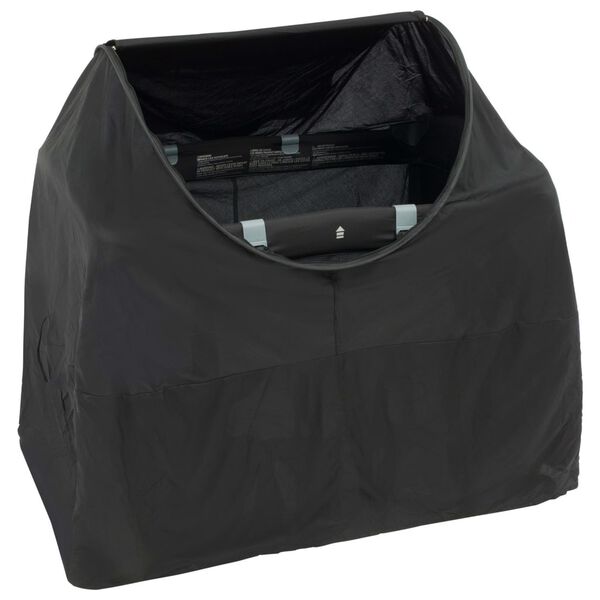 DERYAN Husă de noapte protectoare pentru pat de camping, negru