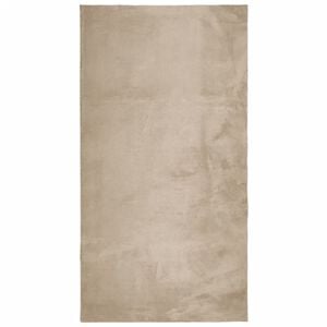 vidaXL Covor HUARTE, fir scurt, moale și lavabil, nisipiu, 60x110 cm