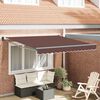 vidaXL Copertină retractabilă manual, maro, 300x250 cm