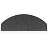 vidaXL Covorașe pentru scări, 15 buc., 65x24x4 cm, antracit, semirotunde, mari