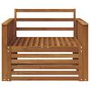 vidaXL 2 Bucată Sofa cu Brațe Lemn Solid de Acacia natural