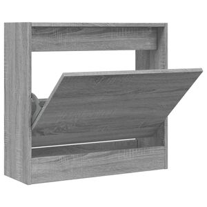 vidaXL Pantofar, gri sonoma, 60x21x57 cm, lemn prelucrat