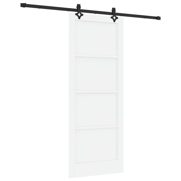 vidaXL Ușă glisantă ORKDAL Alb 83 x 211 cm Lemn de pin masiv