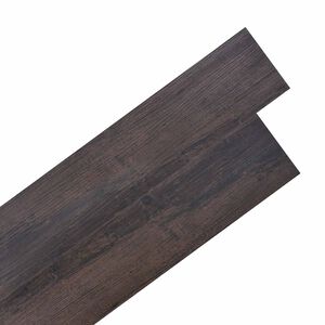 vidaXL Plăci de Pardoseală Maro &icirc;nchis 5,02 m&sup2; 36 buc. PVC