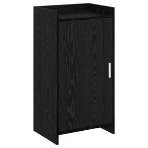 vidaXL Dulap pentru pantofi cu depozitare Stejar Negru 48 x 36 x 92 cm