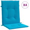 vidaXL Perne cu spătar mic, 4 buc. albastru 100x50x3 cm textil oxford