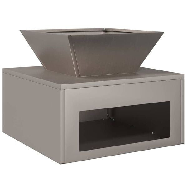 vidaXL Cuptor de foc Ruginit 50 x 50 x 40 cm