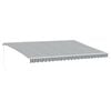 vidaXL Copertină retractabilă manual, antracit/alb, 500x350 cm