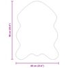 vidaXL Covor din Blană Faux de Iepure Olite Alb 60 x 90 cm Poliester