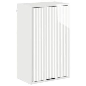 vidaXL Dulap de Baie Alb lucios 39 x 23,5 x 65 cm