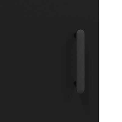 vidaXL Dulap cu montaj pe perete, negru, 69,5x34x90 cm