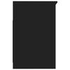 vidaXL Dulap cu sertare, negru, 40x50x76 cm, lemn compozit